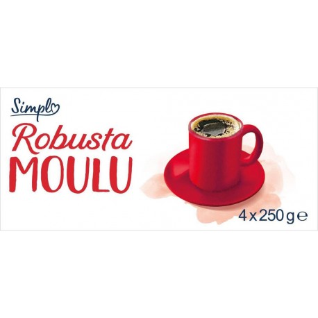 SIMPL Café moulu (les 4 paquets de 250g)