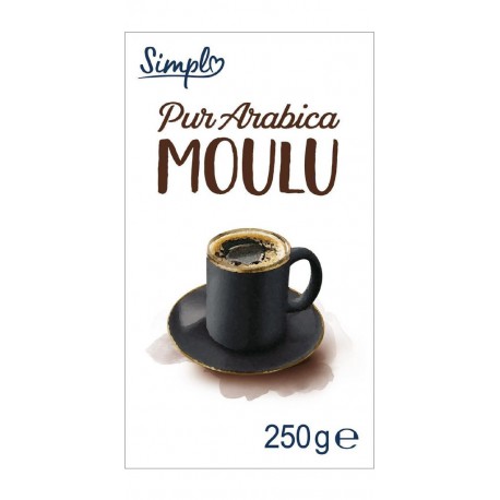 SIMPL Café moulu pur arabica 250G 250L