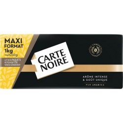 MAXI FORMAT CARTE NOIRE Café moulu Classique 100% arabica (les 4 paquets de 250g)