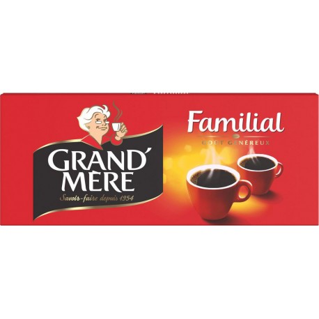 GRAND MERE Café moulu familial GRAND'MERE (les 4 paquets de) 250G 250L