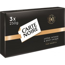 CARTE NOIRE Café moulu Classique 100% arabica (les 3 paquets de 250g)