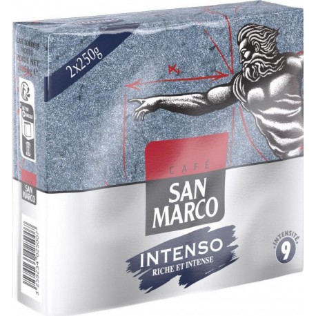 SAN MARCO Café moulu Intenso (les 2 paquets de 250g)