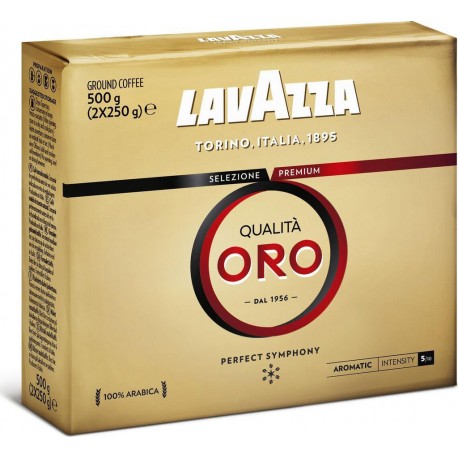 LAVAZZA Café moulu Qualita Oro 100% arabica (les 2 paquets de 250g)