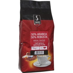 SAXO Café moulu mouture filtre le paquet d'1Kg