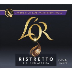 L OR Café moulu ristretto intensité 10 L'OR 500G 500L