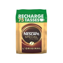 L NESCAFE Café Soluble Spécial Filtre L'Original Recharge NESCAFE (la recharge de 150g 75 tasses)