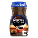 NESCAFE Café Soluble Sélection Décaféiné (le flacon de 200g 100 tasses)