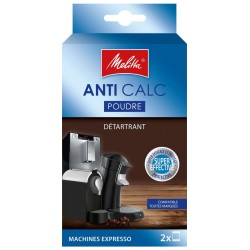 MELITTA Détartrant pour machines à café espAnti Calc (les 2 sachets de 40 g)