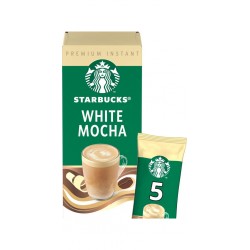 STARBUCKS Café Soluble White Mocha (La boite de 5 sticks)