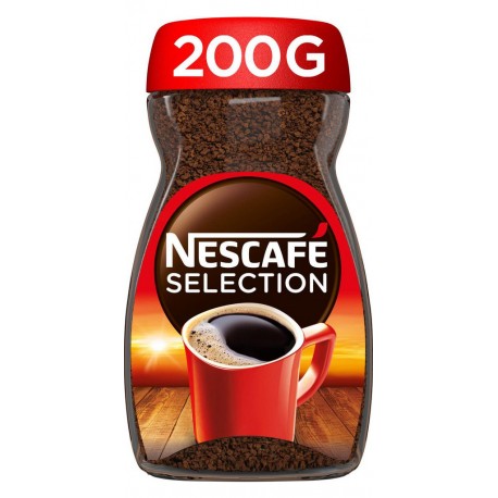 NESCAFE Café Soluble Sélection (le flacon de 200g 100 tasses)