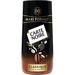 CARTE NOIRE Café soluble Classique le bocal de 180G