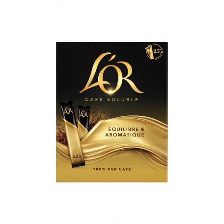 L OR Café soluble équilibré et aromatique L'OR (25) STICKS L