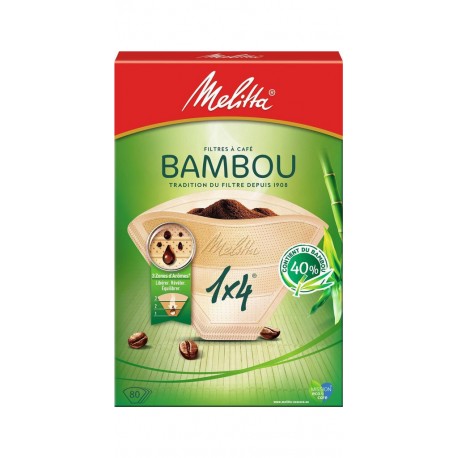 MELITTA Filtres à café bambou 1x4 80