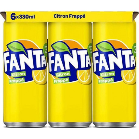 Fanta Boisson gazeuse au Citron 33cl (pack de 6)