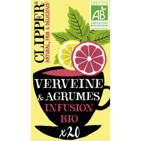 CLIPPER Infusion Verveine Agrumes (le paquet de 20 sachets)