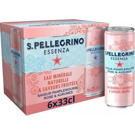 San Pellegrino ESSENZA PAMPLEMOUSSE ROSE 33cl (pack de 6)