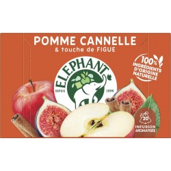 ELEPHANT Infusion pomme cannelle (la boite de 20 sachets)