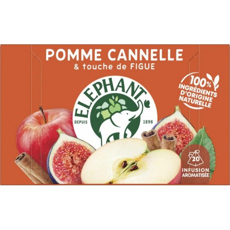 ELEPHANT Infusion pomme cannelle (la boite de 20 sachets)