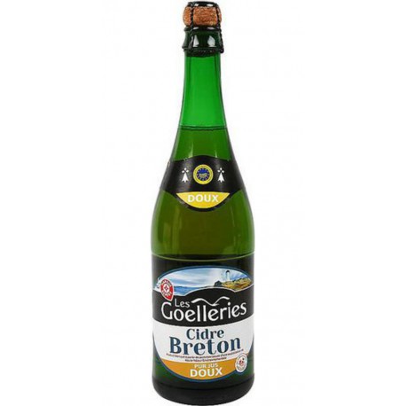 Cidre bouché Les Goelleries Breton doux 2%vol. 75cl