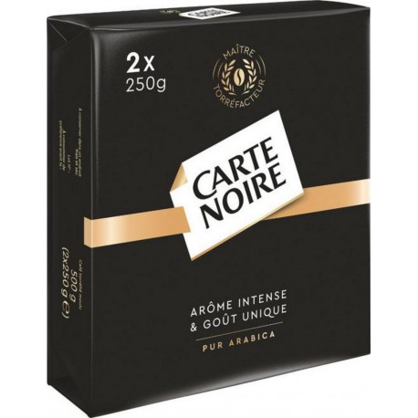 CARTE NOIRE Café moulu Classique 100% arabica 2x250g 500g