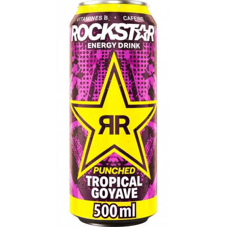 Boisson énergisante Rockstar Tropical goyave 50cl