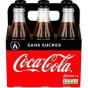 Coca-Cola sans sucres 25cl (pack de 6)