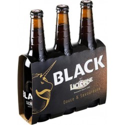 Licorne Bière black douce & savoureuse 33cl 6%vol. (lot de 2 packs de 3 soit 6 bouteilles)