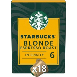 STARBUCKS Café capsules Compatibles Nespresso blonde expresso roast (18 capsules)