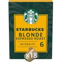 STARBUCKS Café capsules Compatibles Nespresso blonde expresso roast (18 capsules)