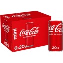 COCA COLA Soda Goût Original COCA-COLA 20cl (pack de 6 canettes)