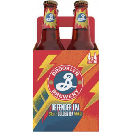 BROOKLYN DEFENDER IPA 5.5% 33cl (pack de 4)