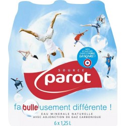 Parot Eau gazeuse 1,25L (pack de 6)