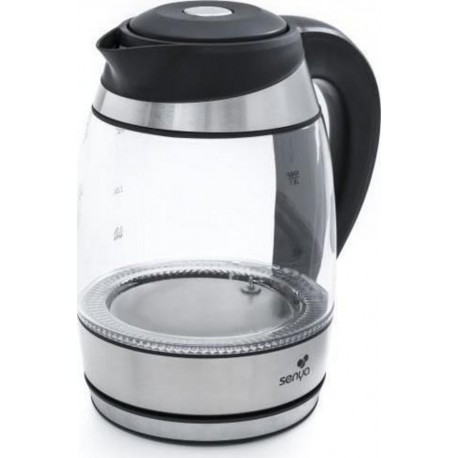 Senya Bouilloire à température réglable électrique verre LED Tea Colours