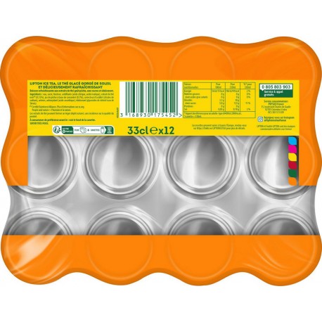 Lipton PECHE 33cl (pack de 12)