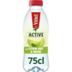 VITTEL Eau Plate Aromatisée Active Citron Vert Menthe 75cL