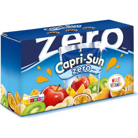 CAPRI-SUN Boisson aux Fruits Multivitaminés Zéro Sucres 10x20cL