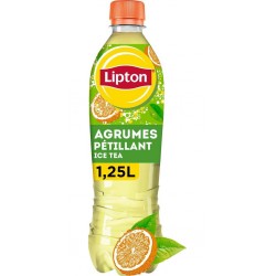 LIPTON Boisson Thé Glacé Pétillant Agrumes 1,25L