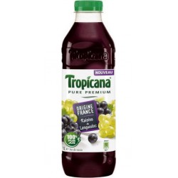 Tropicana Pure Premium Jus de Raisin 1L (pack de 6)