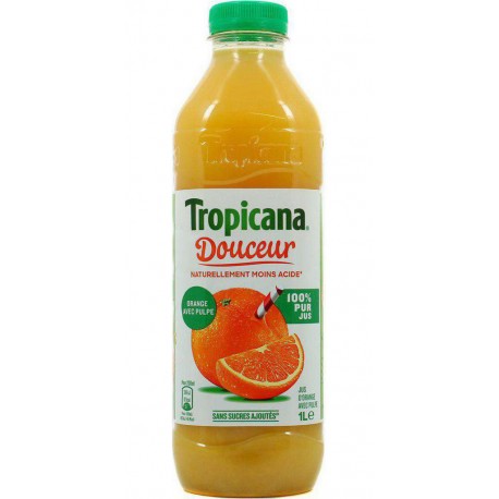 Tropicana Douceur Orange Avec Pulpe 1L (pack de 6)
