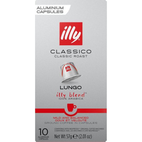 ILLY Café capsules espresso lungo classico compatibles Nespresso (10 capsules)
