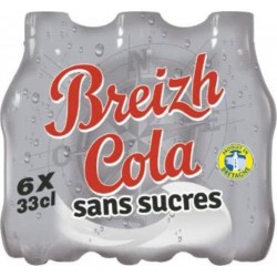 Breizh Cola Soda sans sucre 33cl (pack de 6)