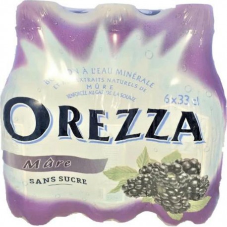 NC Eau gazeuse Orezza Aromatisée mure 6x33cl