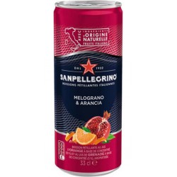 Eau aromatisée San Pellegrino Melograno e arancia 33cl (pack de 6)