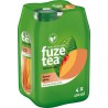 FUZE TEA Boisson Thé Glacé Pêche 40cl (pack de 4)