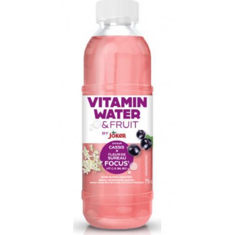 JOKER Boisson rafraîchissante Vitaminée Fruité Saveur Cassis et Fleur de Sureau JOKER