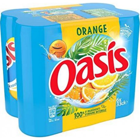 Oasis Orange Canette 33CL (pack de 6)