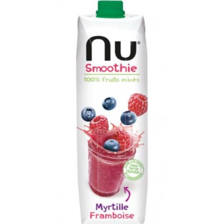 NU Smoothie myrtille framboise 1L